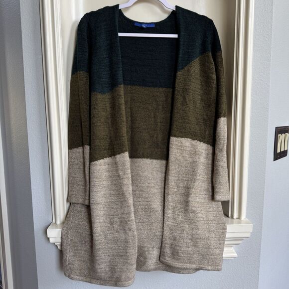 Apt. 9 Sweaters - Apt. 9 Women's Colorblock Sweater Coatigan Size Small